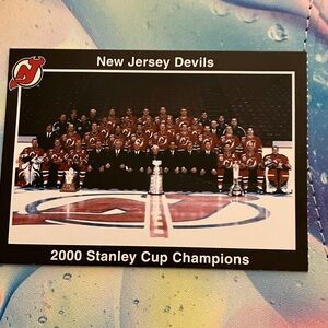 NHL New Jersey Devils 2000 Stanley Cup Champions Team Photo card